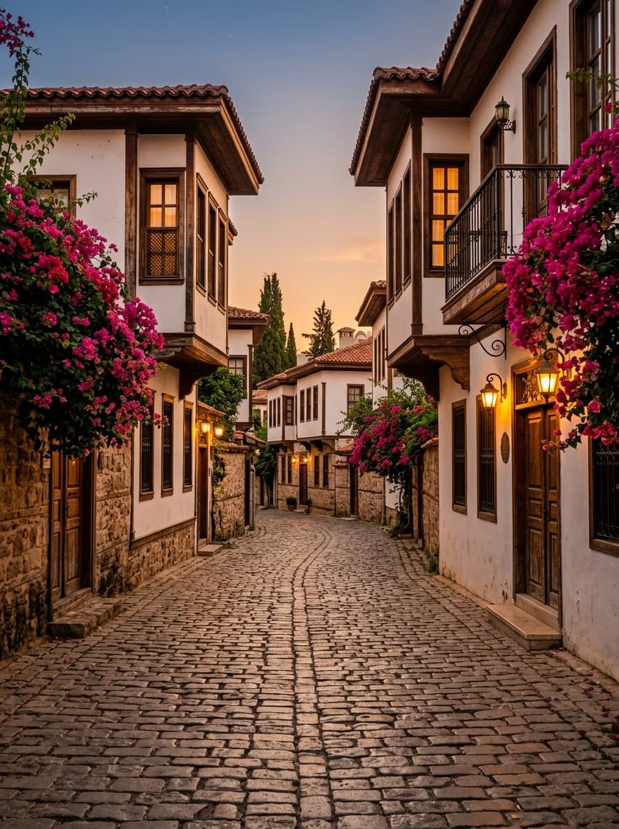 Begonvilli Kaleiçi sokağı, Antalya